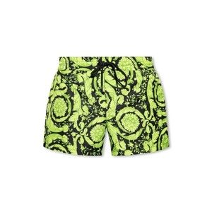 Versace Barocco Print Logo Swim Shorts - NWT